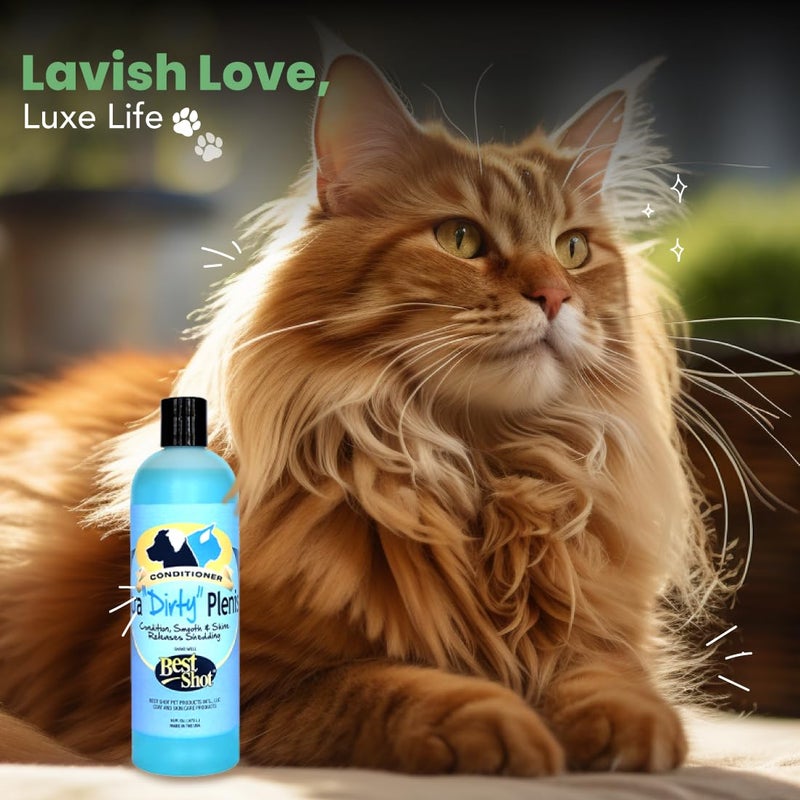 Best Shot Ultra Dirty Plenish Conditioner, Ideal Pet Grooming Conditioner, Protein-Enriched Moisturizing Conditioner for Any Dog, Cat, or Horse, Agree Fragrance, 16 Oz. - Image 3